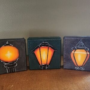 3 small Light Paintings